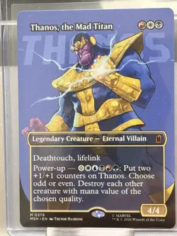 Thanos, the Mad Titan 0376 (Borderless) Mythic MTG Marvel Super Heroes - Image 2