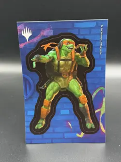 MTG: Teenage Mutant Ninja Turtles MICHAELANGELO Tin Sticker - Image 1