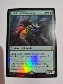 Magic the Gathering MTG - Steel Leaf Champion FOIL - Dominaria DOM - NM - Image 1