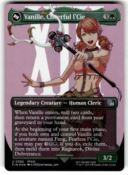 Vanille, Cheerful l'Cie (Borderless) Final Fantasy Foil MTG NM - Image 1