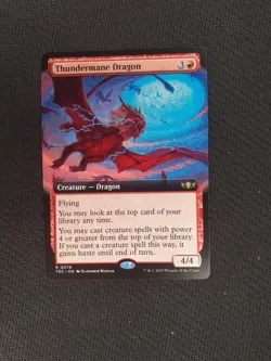MTG ~ Borderless Thundermane Dragon ~ Tarkir: Dragonstorm Commander ~ Near Mint - Image 1