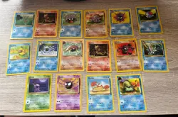 *No Dupes* Lot Of 18 Fossil Pokemon Cards Vintage WOTC Non-Holo Commons/Bulk - Image 1