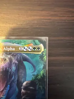 Indominus Rex, Alpha (Borderless) #14 (Foil) (NM) Jurassic World REX Magic MTG - Image 4