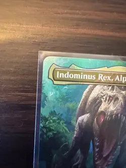 Indominus Rex, Alpha (Borderless) #14 (Foil) (NM) Jurassic World REX Magic MTG - Image 5