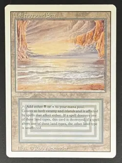 MTG Underground Sea Revised Edition Regular Dual Land - Image 1