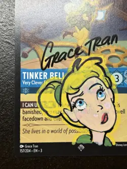 Disney Lorcana Signed & Sketch Card - Grace Tran - Image 2