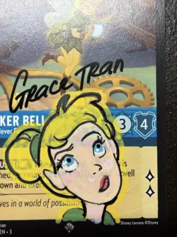Disney Lorcana Signed & Sketch Card - Grace Tran - Image 3