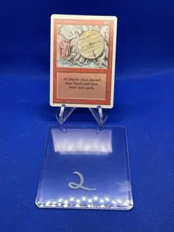 VTG Magic the Gathering MTG Revised Edition Wheel of Fortune Regular Rare LP -2 - Image 1