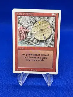 VTG Magic the Gathering MTG Revised Edition Wheel of Fortune Regular Rare LP -2 - Image 2