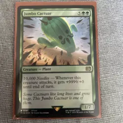 MTG ~ Jumbo Cactuar (Foil) ~ Final Fantasy ~ Near Mint ~ Rare - Image 1