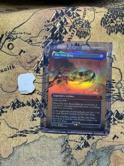 MTG The One Ring [BORDERLESS FOIL] - LOTR Tales of Middle-earth Promo - Image 1