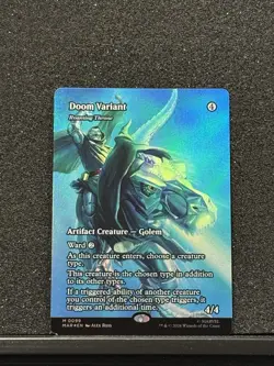 Doom Variant - Roaming Throne (Borderless) Foil Marvel Universe Eternal-Legal - Image 1