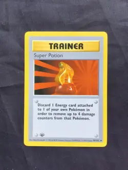 Pokemon Cards: Base Set 1st Edition Uncommon: Super Potion 90/102 - Image 1
