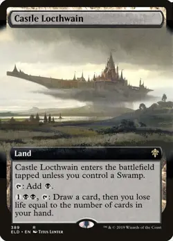 MTG Castle Locthwain Extended Art - Throne of Eldraine #389 - Image 1