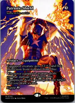 Patriotic Shield Marvel Universe Eternal-Legal Near Mint or Better - Image 1