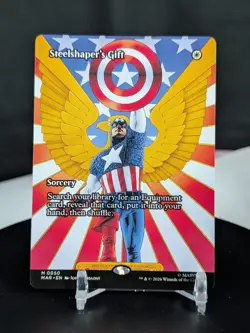 MTG Steelshaper's Gift NON-FOIL NM Marvel Universe MAR #0050 Mythic - Image 1