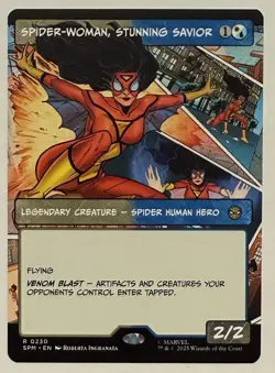 Spider-Woman, Stunning Savior Borderless - Marvel's Spider-Man MTG - Image 1