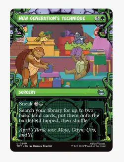 New Generation's Technique (Showcase) MTG TMNT TMT | Green Sneak Land Ramp | NM - Image 1