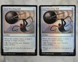 Steel Wrecking Ball (Foil Set) MTG SPM Artifact 5 Damage Destroy Artifact Cycle - Image 1