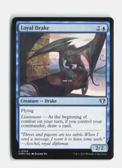 Loyal Drake 104 Commander Masters MTG NM - Image 1