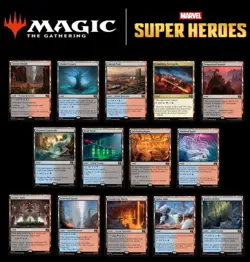 Commander MARVEL SUPER HEROES Land x14 Lot - Doom Prevails / GRIXIS - NM MTG - Image 1