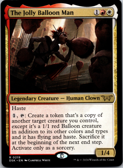 The Jolly Balloon Man (219) - MTG - Duskmourn: House of Horror Regular - Image 1