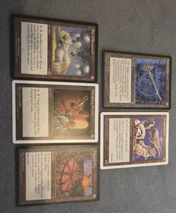Mtg Lot Of 5 Vintage Artifacts - Image 1