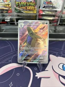 Pokemon TCG Tyranitar Holo Card Scarlet & Violet Paldea Evolved 222/193 IR - Image 1