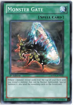 Yugioh - Monster Gate SDDC-EN032 1st Edition - Structure Deck: Dragons Collide - Image 1