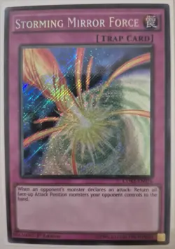 YuGiOh Storming Mirror Force Secret Rare 1st Edition CORE-EN076 - Image 1