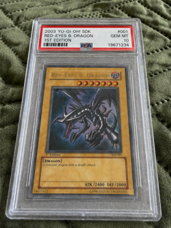 2003 Yu-Gi-Oh! Red-Eyes B. Dragon 1st Edition SDJ-001 [PSA 10] - Image 1