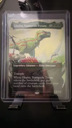 Wizards of the Coast MTG Ghalta, Stampede Tyrant 0326 Borderless Mythic ENG - Image 1