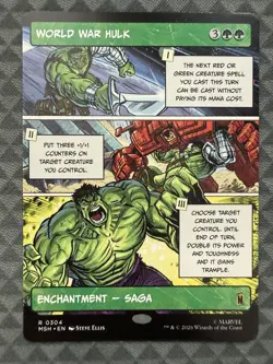 MTG World War Hulk #0304 Borderless Rare Marvel Super Heroes (MSH) - Image 2