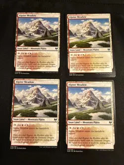 x4 Alpine Meadow [Kaldheim] 4x Magic MTG Cards LP - Image 1