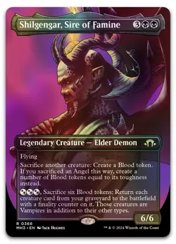 Shilgengar, Sire of Famine (Borderless) #366 (Foil) NM Modern Horizons 3 - Image 1
