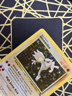 🔥 Hitmonlee 7/62 🔥 Original Holo Rare Fossil Set Pokemon Card WOTC TCG 1999 - Image 5