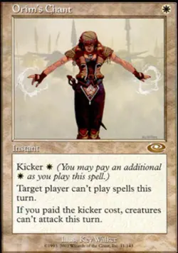 MTG English Orim's Chant Medium Play Foil Planeshift - Image 1