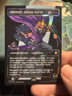 Shredder, Shadow Master (Borderless) (Surge Foil) Commander: Teenage Mutant... - Image 1