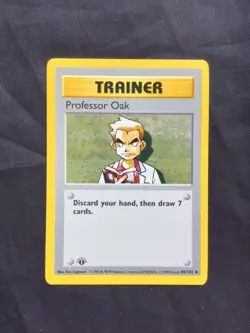 Pokemon Cards: Base Set 1st Edition Uncommon: Professor Oak 88/102 - Image 1