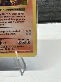 CHARIZARD 1999 Pokemon Base set Unlimited SHADOWLESS #4/102 Holo Rare NM - Image 4