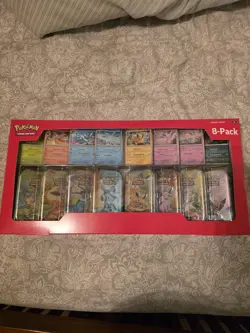 Pokemon TCG Prismatic Evolutions Costco 8 Mini-Tin Bundle w/ Promo Cards SEALED - Image 1