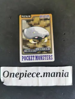 Pokemon Card Japanese File No 140 kabuto Bandai 1997 Pocket Monsters - Image 1