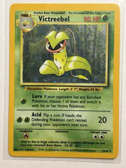 Victreebel 14/64 - NO SYMBOL ERROR Jungle Unlimited Holo Rare WOTC Pokemon Card - Image 1