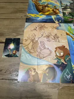 Disney Lorcana Complete Puzzle Card Sets x4 Full 9-Card Art Scenes Lot 40 cards - Image 3