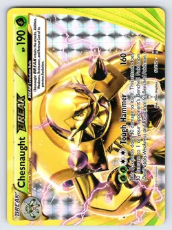 Chesnaught BREAK 12/162 2015 XY Breakthrough Set Pokemon Card TCG Ultra Rare Lp - Image 1