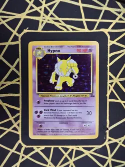 🔥 Hypno 8/62 🔥 Original Holo Rare Fossil Set Pokemon Card WOTC TCG 1999 - Image 1