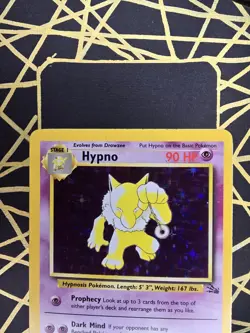 🔥 Hypno 8/62 🔥 Original Holo Rare Fossil Set Pokemon Card WOTC TCG 1999 - Image 4