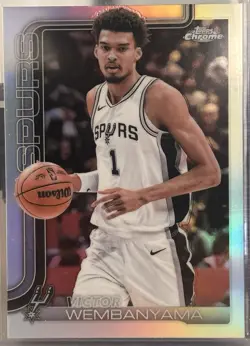 2025-26 Topps Chrome - Victor Wembanyama #221 Refractor - Image 1