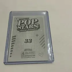 2025 Panini Unofficial Pop Stars Taylor Swift Gold Foil #33 Rookie Card - Image 3