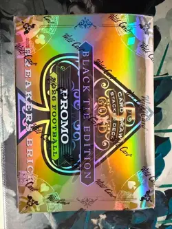2026 wild card 5 card draw black tie edition football breakers brick Gold box - Image 1